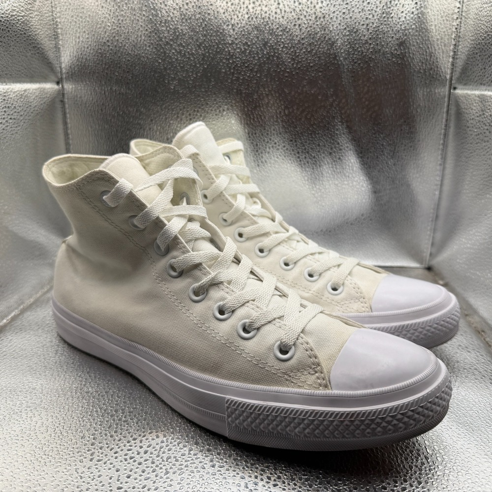 Size 10M/12W Converse CT All Star 2 High White Unisex Casual Sneakers 150148C‎